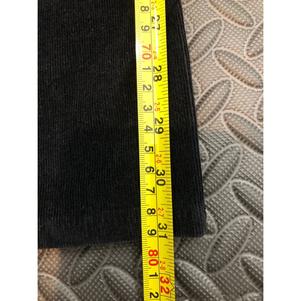 Levi's 726‎ Flare Pants Womens 29 Black Corduroy High Rise Stretch Casual Long - Picture 7 of 8